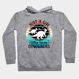 Just a girl who loves Dinosaurs 4 Hoodie